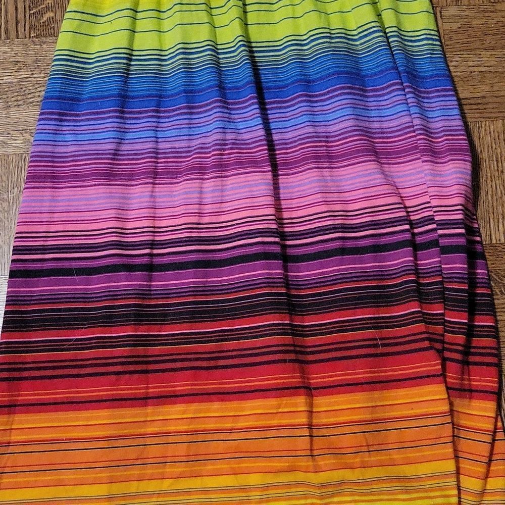 🌟Host Pick🌟 Rainbow Striped High-Low Maxi Dress -10/12 - Picture 3 of 4